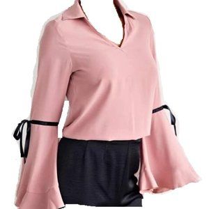 Flounce Sleeve Blouse
